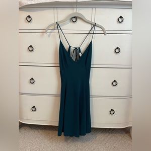 URBAN Teal Spaghetti Strap Tie-back Dress